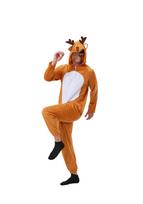Unisex Christmas Reindeer Onesie for Cosplay, Stage Performance, and Pajamas M ruda