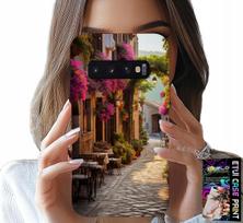 Etui Do Samsung Galaxy S10 Plus - Malownicza Uliczka Z Kawiarnią + Folia