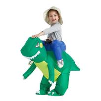 Pripučiamas Velociraptoriaus Kostiumas - Helovino T-Rex Cosplay ir Kūrybingas Pasirodymo Apranga Child 120~150cm blue