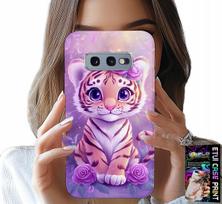Etui Do Samsung Galaxy S10E - Słodki Tygrysek Na Różowym Tle + Folia