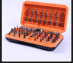 42-in-1 Multi-functional Ratchet Screwdriver Set with Black Handle