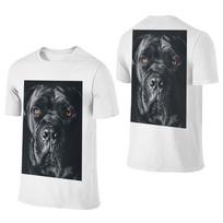 100% Cotton The art of dog Cane Corso - Italian Mastiff T-Shirt Men's Double Sided T Shirt Men Crew Neck Shirts Tops Oversized S įvairiaspalvis