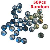 50Pcs 14mm Glass Marbles Balls Charms Clear Pinball Machine Home Decor for Fish Tank Vase Aquarium Toys for Kids Children