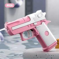 Mini Desert Eagle vandens pistoletas - Nuolatinio šaudymo lauko vandens pistoletas vaikams, Vasaros žaislas paplūdimiui, Mechaninis vandens šaudytuvas laukui rožinė