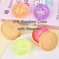 Creative with Steamer Dumpling Squishy Toy Soft Anxiety Relief Stress Relieving Crystal Bun Cute Dough Ball Fidget Toys Gifts