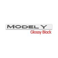 3D ABS Chrome Red Line Black Logo DUAL MOTOR Emblem Letters Car Styling Trunk Badge For Tesla 3 Y S X DUAL MOTOR Accessories