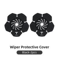 2PC Car Windshield Wiper Protective Cover Dust Wiper Accessories Valve For Tesla Model 3 Model S Model X Model Y Roadster