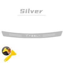 1pc For Tesla Model X Y S Roadster Model 3 Cybertruck SpaceX Car Tail trunk Rear Bumper Protector Carbon fiber Sticker Valve Cap For Tesla&90x7cm