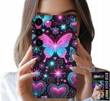 Etui Do Samsung Galaxy S23 Plus - Kolorowy Motylek Serce Modne Wzory Case