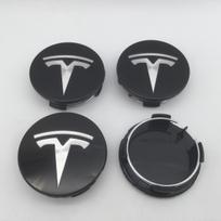 100pcs 57mm 56mm For Tesla Model 3 Model Y Model S X Car emblem Wheel hub Center Cap Badge covers Decals Styling accessories