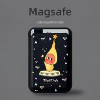 Star People MAGSafe Leather Card Holder Phone Case - Convenient for Apple Single Card Holder