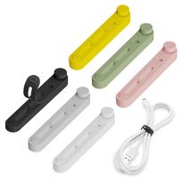 UMUST 30 pieces silicone cable ties bands organizing cords cord bundling reusable - securing wiring travel accessory management.