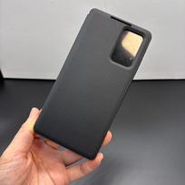 Samsung S26 Ultra/S25 Ultra Genuine Leather Flip Phone Case with Card Slot & Smart Window S25 Ultra juoda