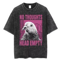 The Horrors Are Never Ending Yet I Remain Silly Tshirt Funny Japanese Style Frog Retro Washed T Shirt Womens Oversized Tops M
