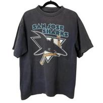 San Jose Sharks Tshirt Black Color Reprint Shirt Unisex Women Unisex Clothing S