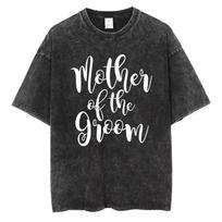 Boho Floral Mama T Shirt Cotton Loose Fit Vintage Washed Retro  Short Sleeve Tops Idea Gift for Mothers Day Women Clothes S