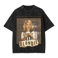 Printed Debbie Harry On Stage Washed T Shirt Merch Oversize TShirt  Unisex Women Tees S