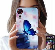 Etui Do Samsung Galaxy Xcover 7 - Niebieski Motylek, Motyl, Damskie Wzory