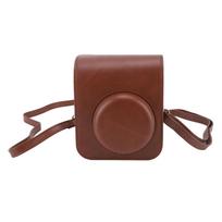 Instant Camera Case PU Leather Protective Bag Cover For Instax Mini 12 With Removable Adjustable Strap ruda