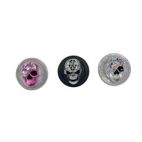 Rhinestone Skull MagSafe-Compatible Magnetic Phone Holder with Airbag Support Rhinestone Skull - Pink