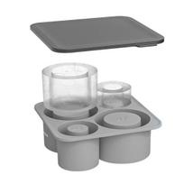 Ice Making Mold Flexible Food-Grade Silicone Ice Tray with Lid Easy Release BPA-Free Heat Cold Resistant Ice Maker J