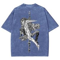 Anime JOJO Bizarre Adventure Funny Valentine Graphic T Shirt Men Manga Vintage Tshirts Washed Cotton Tshirt Harajuku Male Tops S