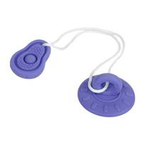 Suction Cup Dog Rope Toy Interactive Dog Chew Toy Tug-of-War Teeth Cleaning Toy for Puppy Teething Dogs Boredom Relief B violetinė
