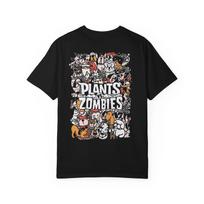 Plants vs Zombies T-Shirt | Cartoon characters collage 2XL