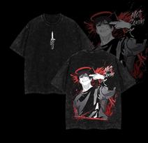 Fushiguro Toji Graphic Tshirt Anime Jujutsu Kaisen Vintage Washed Oversized T Shirt Men Women Clothing Cotton Short Sleeve Tees S