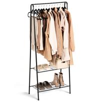Stovinti drabužių pakaba metalinė juoda 153 cm Orion