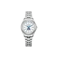 CITIZEN Fashion Waterproof Eco-driven Quartz Titanium Strap Women's Watch White Dial EE1010-62W mėlyna