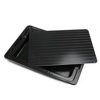 Black Thawing Plate Rectangular Meat Thaw Frozen Board practical Fast Defrosting Tray  Restaurants S
