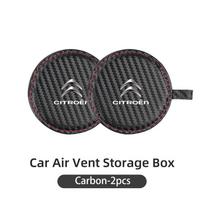 2PCS Car Coasters PU Leather Cup Holder Mat Insert Coaster For Citroen C3 C5 C1 C2 Berlingo Celysee Cactus Picasso Accessories