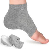 (gray)Height Max Socks,Height Max Insoles 3 inches, Invisible Shoe Lift Heel Pads,Half Height Increase Insoles, Height Increase Socks for Women Men