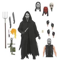 Adult Hooded Cloak with Printed Mask and Prop Knife Halloween Costume Set for Cosplay and Themed Events One Size