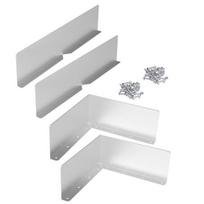 2/4 vnt. latakų slėnio apsaugai nuo purslų su varžtais Lengvai montuojami lietaus latakų slėnio stogo latako apsaugai. 4pcs