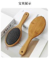Pet Grooming Brush with Cushion Pad Detangling Hair Comb for Dogs and Cats Soft Bristles for Gentle Fur Care and Shedding Removal Tool One size chaki