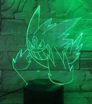 Vaikiškas šviestuvas 3D Led Pokemon