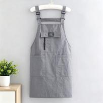 Waterproof Kitchen Apron Adjustable Catering Work Clothes Simple Chef Apron  for Home Kitchen pilka