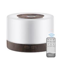 Ultrasonic Aroma Diffuser Remote Control Wood Grain Humidifier 500ML Capacity Home Desktop Air Purifier with Seven Color LED Lights US Plug one size ruda