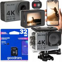 Kamera Sportowa Go Pro4U 4K Uhd Wifi Usb Akcesoria Karta 32Gb Pilot Zestaw