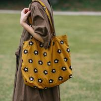 Summer new Japanese lazy large-capacity tote bag thin cotton soft cloth bag ginger women's shoulder bag hand bag