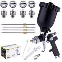 Pistolet Lakierniczy Malarski Hvlp 4 Dysze 1,4-2,5Mm Czarny 600Ml