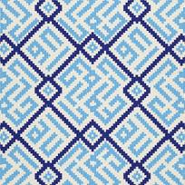 Outdoor Dekostoffe Oxford - Motiv Blaue Quadrate I Dx344