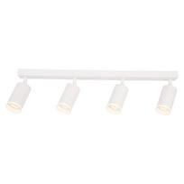 Lampa Sufitowa Nowoczesna Biała Listwa Ruchome Reflektorki 4Xgu10 10W Pipe Milagro