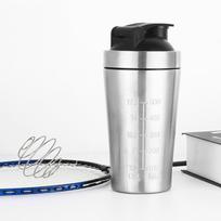 304 Stainless Steel Protein Powder Bottle 500ml/750ml Sports Water Cup  Camping silver-500ml