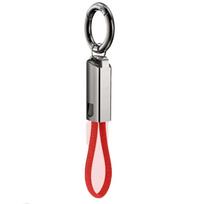 Keychain Lanyard Design Keychain USB Cable TPE Mini Key Chain Charger Cord  Phone Accessories raudona
