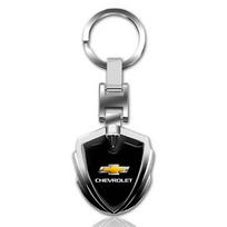 3D Metalinis automobilio stiliaus raktų pakabukas Raktų pakabuko žiedeliai Pakabukas Chevrolet Captiva Colorado Cruze Spark Malibu Trax Aveo Priedams juoda