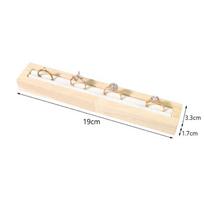 Wood Rectangle Shape Jewelry Tray With French Velvet Lining Ring Holder Earrings Bracelet Display Plate Jewellery Storage Stand balta