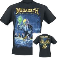Rip Nuclear Logo Megadeth 3D spausdinti marškinėliai Retro Metal Rock grupės raštas Viršutinė dalis Vasaros mada Atsitiktinis trumpomis rankovėmis Gatvės apranga M